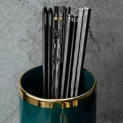Set da 5 paia di bacchette riutilizzabili con impugnatura antiscivolo