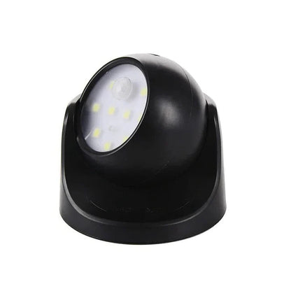 Spot LED con sensore di movimento e testa ruotabile di 360 gradi