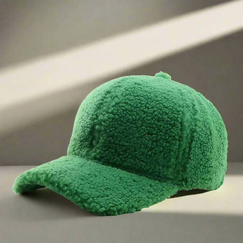 Cappellino regolabile in tessuto teddy per l'autunno e l'inverno, stile casual