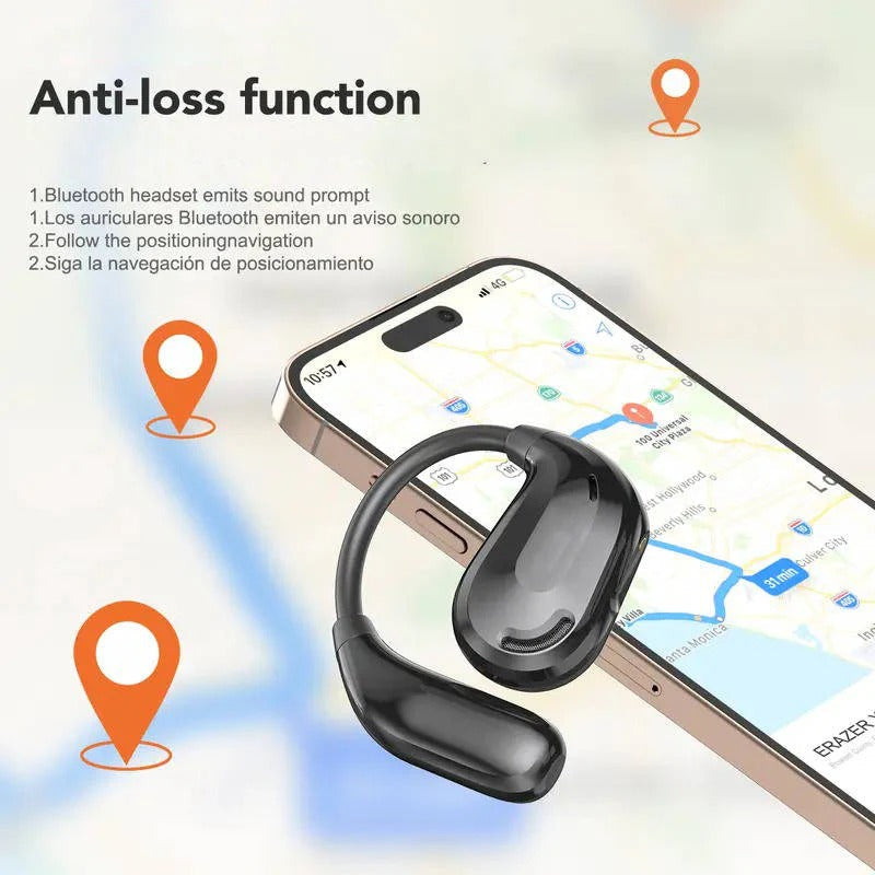 Auricolari con traduzione Bluetooth, supporto multilingue dell'app e custodia di ricarica