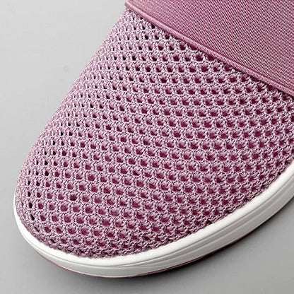 Sandali ortopedici a zeppa da donna, design in stile pantofole con supporto