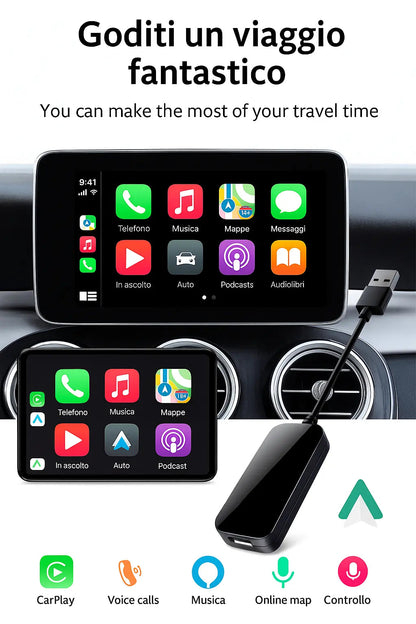 Adattatore CarPlay/Android per Auto