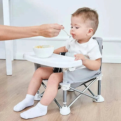 BabyGo Seat - Seggiolone pieghevole da viaggio - Compatto e sicuro per i bambini
