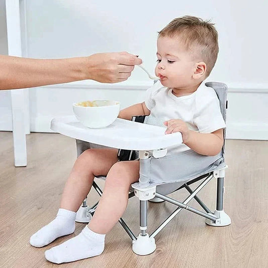 BabyGo Seat - Seggiolone pieghevole da viaggio - Compatto e sicuro per i bambini