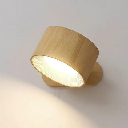 Lampada da parete a 360° - Senza fili, ricaricabile USB e 3 livelli di luminosità per un'illuminazione flessibile