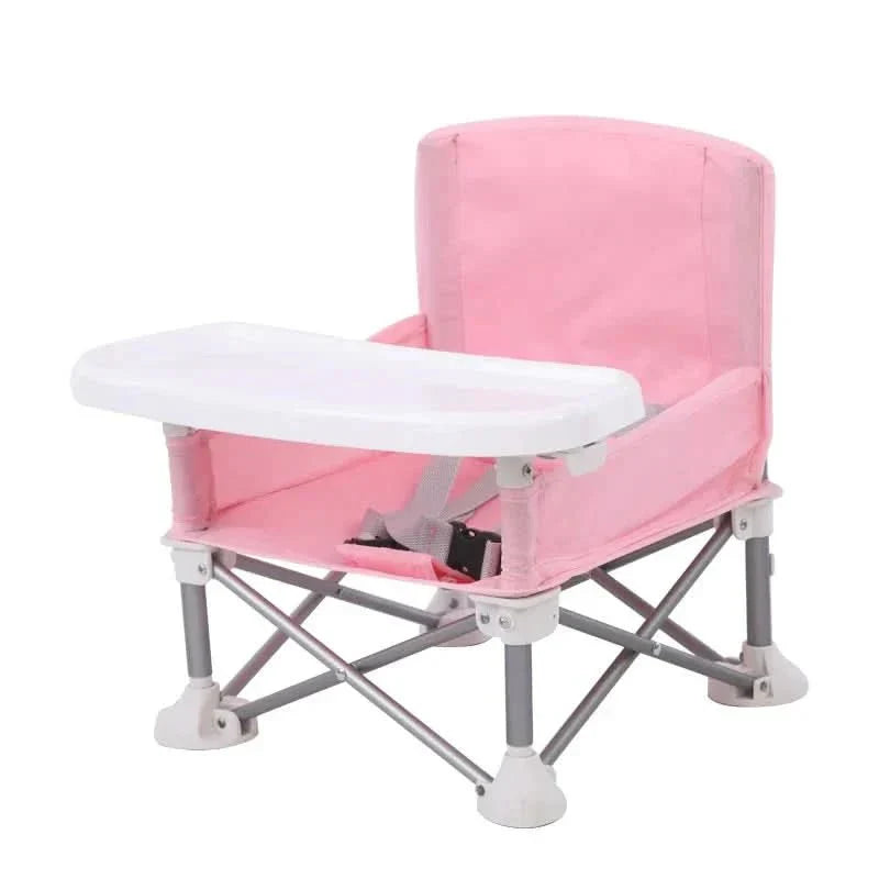 BabyGo Seat - Seggiolone pieghevole da viaggio - Compatto e sicuro per i bambini