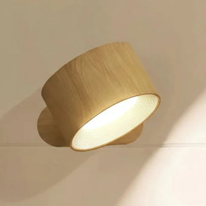 Lampada da parete a 360° - Senza fili, ricaricabile USB e 3 livelli di luminosità per un'illuminazione flessibile