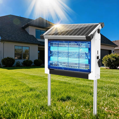 Cattura insetti solare per esterni, zapper wireless portatile per campeggio per zanzare; trappole per mosche per cortile, patio, giardino e RV (circa 325 m² / 3500 ft²)