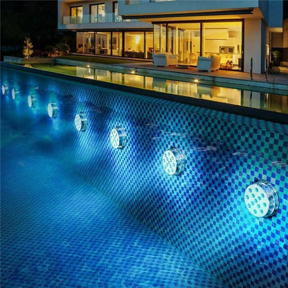 Luci LED subacquee per piscina con telecomando