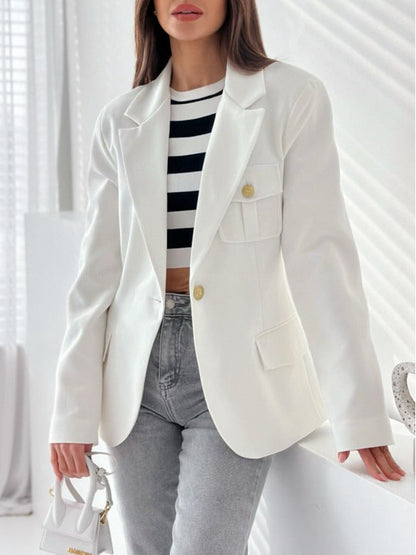 Blazer Donna | Taglio Sartoriale in Misto Lana con Maniche Lunghe