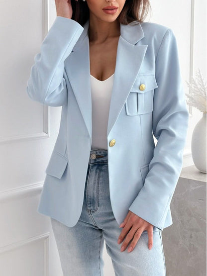 Blazer Donna | Taglio Sartoriale in Misto Lana con Maniche Lunghe