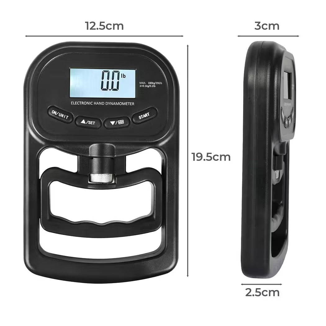 Gripmaster Digital - Dispositivo di misurazione portatile e preciso per la misurazione della forza di presa fino a 120 kg
