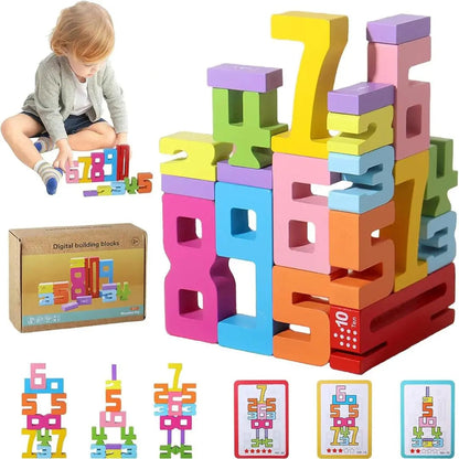 Gioco di Costruzione in Legno Montessori – Building Blocks™