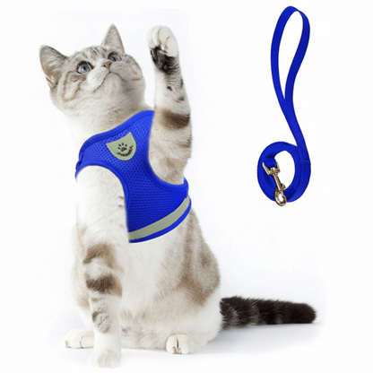 WANDERPAW – Imbracatura per gatto a prova di fuga con dettagli riflettenti