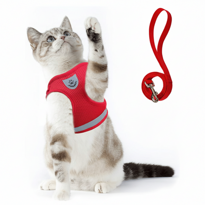 WANDERPAW – Imbracatura per gatto a prova di fuga con dettagli riflettenti