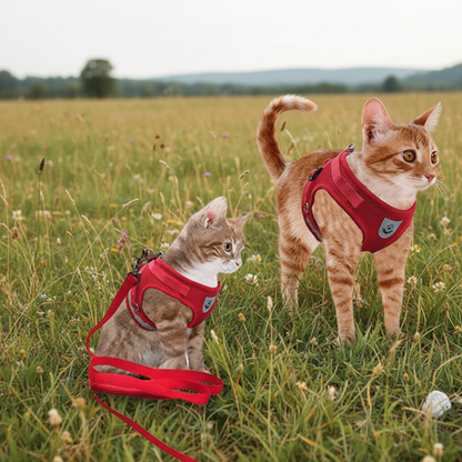 WANDERPAW – Imbracatura per gatto a prova di fuga con dettagli riflettenti