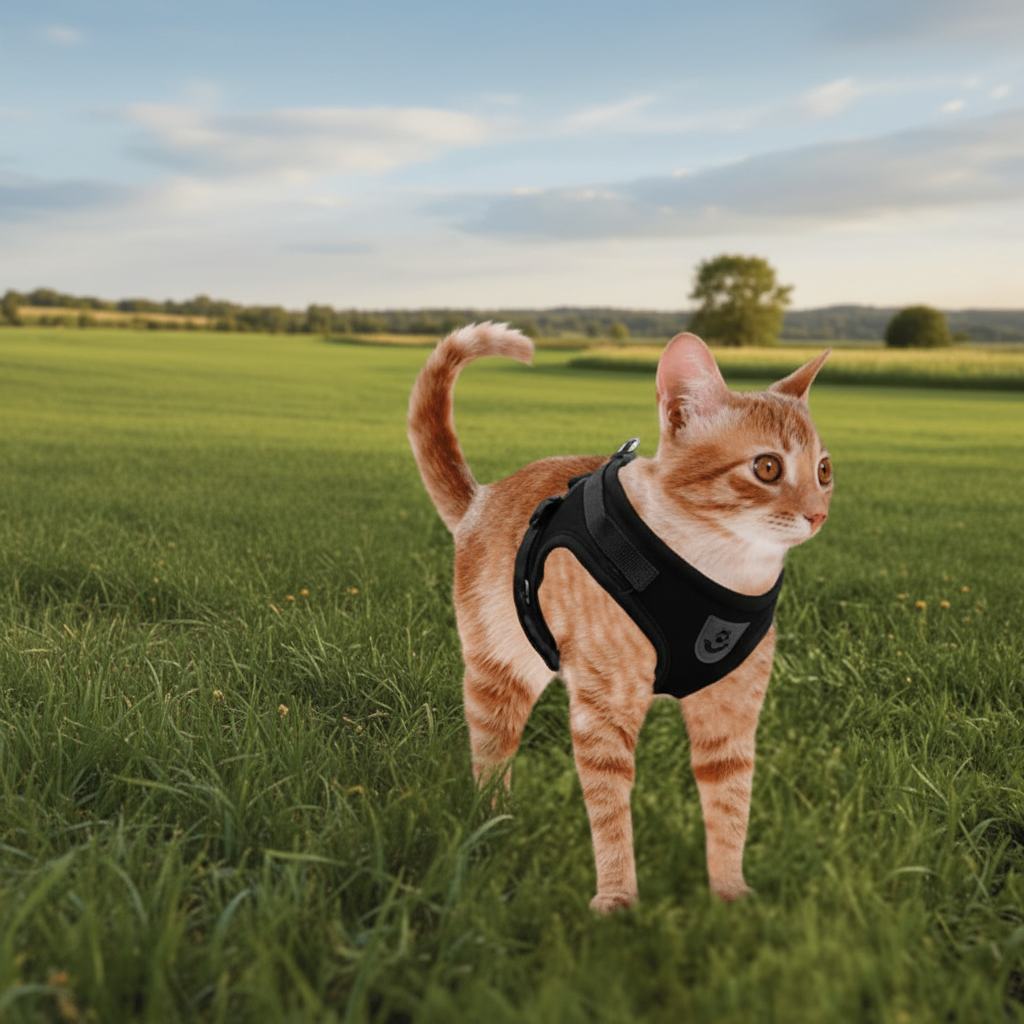WANDERPAW – Imbracatura per gatto a prova di fuga con dettagli riflettenti