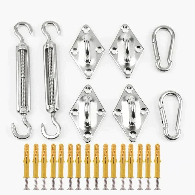 Kit di installazione professionale per tende da sole - set completo per un'installazione sicura e durevole