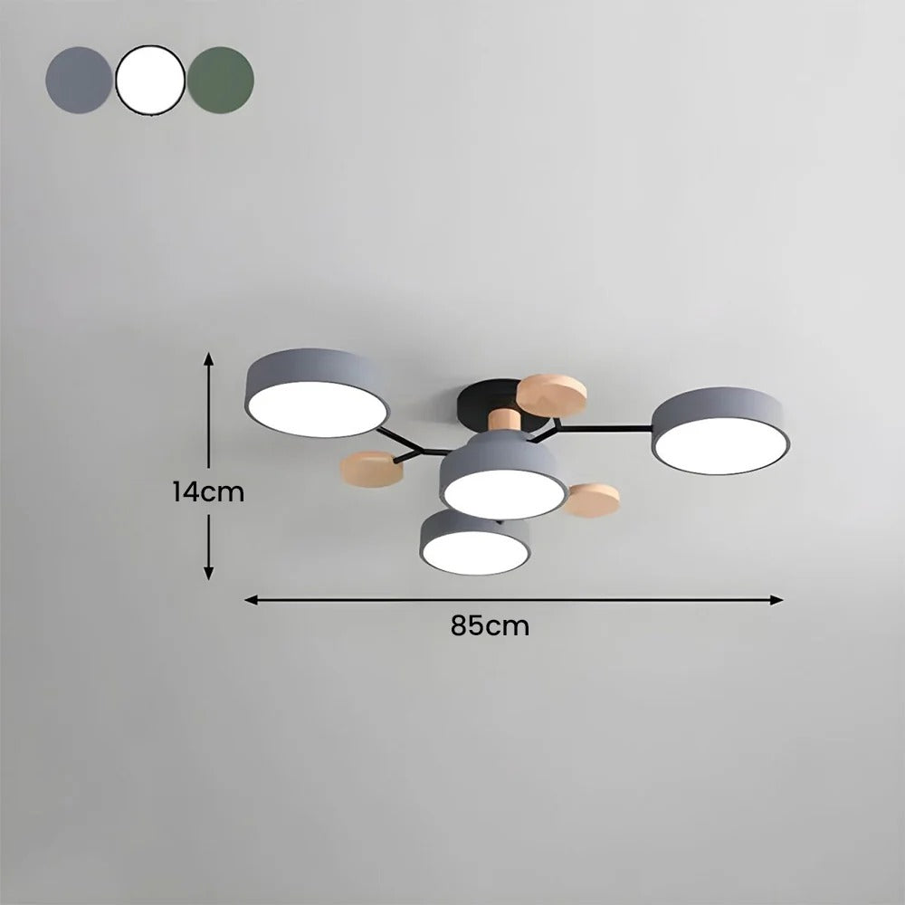 Lampadario a Soffitto Moderno a LED – Flush Mount Chandelier