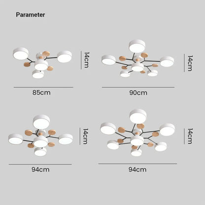 Lampadario a Soffitto Moderno a LED – Flush Mount Chandelier