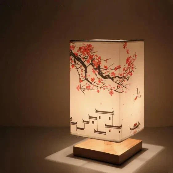 FABWOOD – Lampada moderna in legno e tessuto