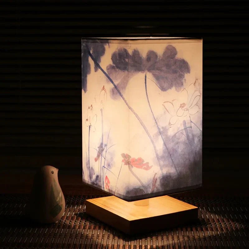 FABWOOD – Lampada moderna in legno e tessuto