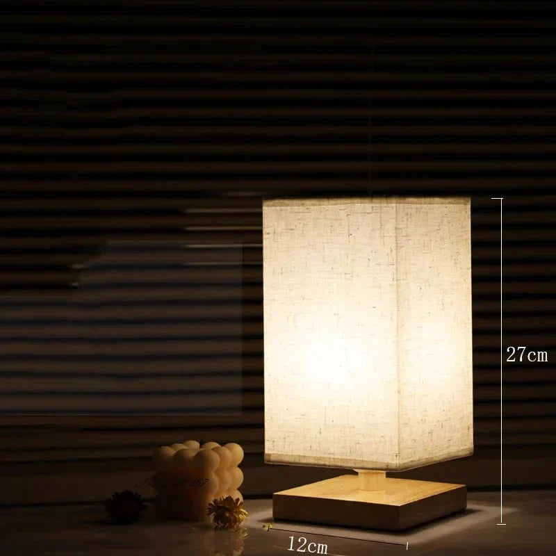 FABWOOD – Lampada moderna in legno e tessuto
