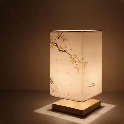 FABWOOD – Lampada moderna in legno e tessuto