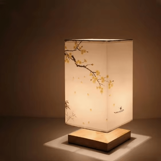 FABWOOD – Lampada moderna in legno e tessuto