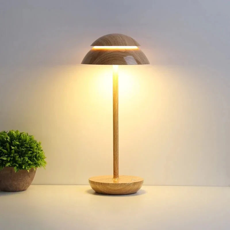 SCANDORA – Lampada da tavolo LED wireless in design nordico con controllo touch