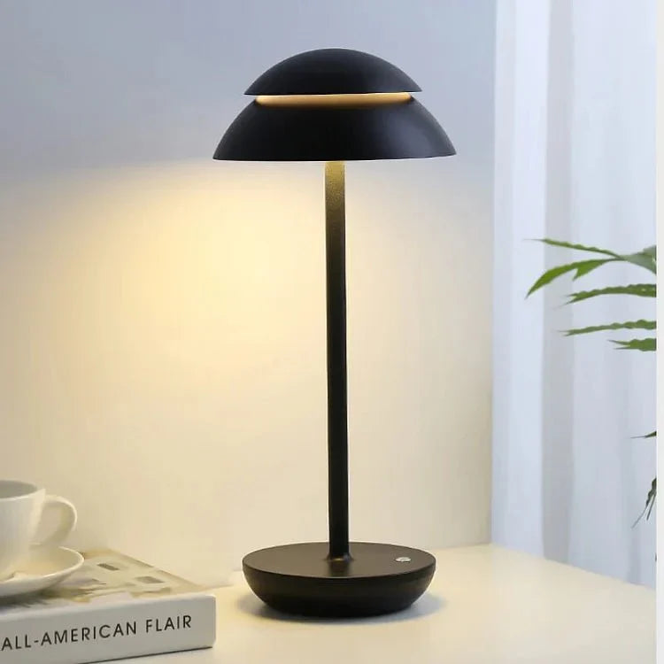 SCANDORA – Lampada da tavolo LED wireless in design nordico con controllo touch