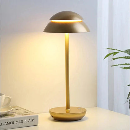 SCANDORA – Lampada da tavolo LED wireless in design nordico con controllo touch