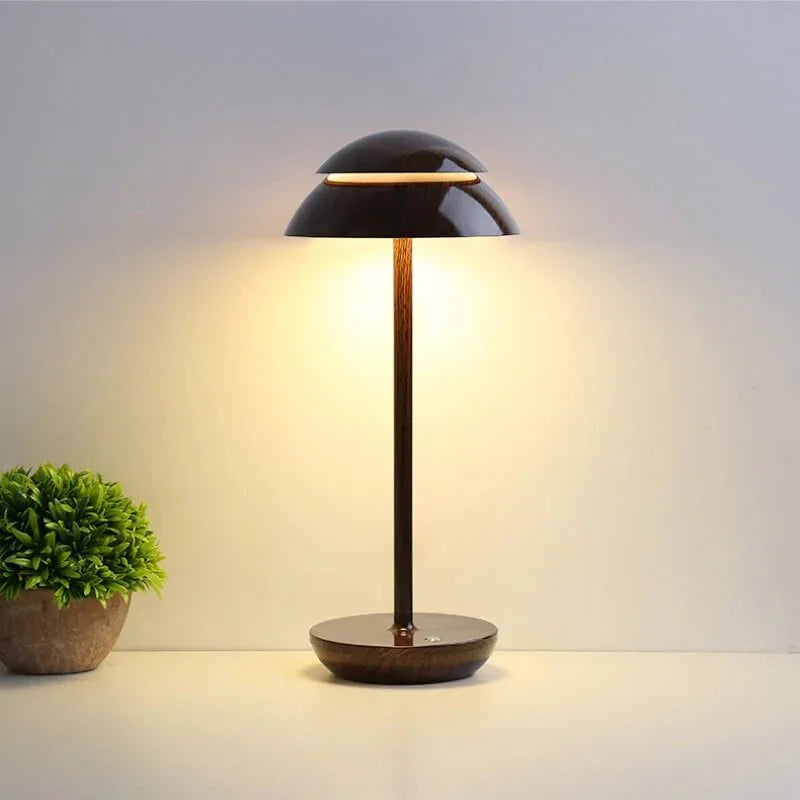 SCANDORA – Lampada da tavolo LED wireless in design nordico con controllo touch