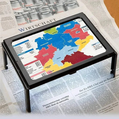 Ingranditore da tavolo pieghevole 3x con illuminazione a LED