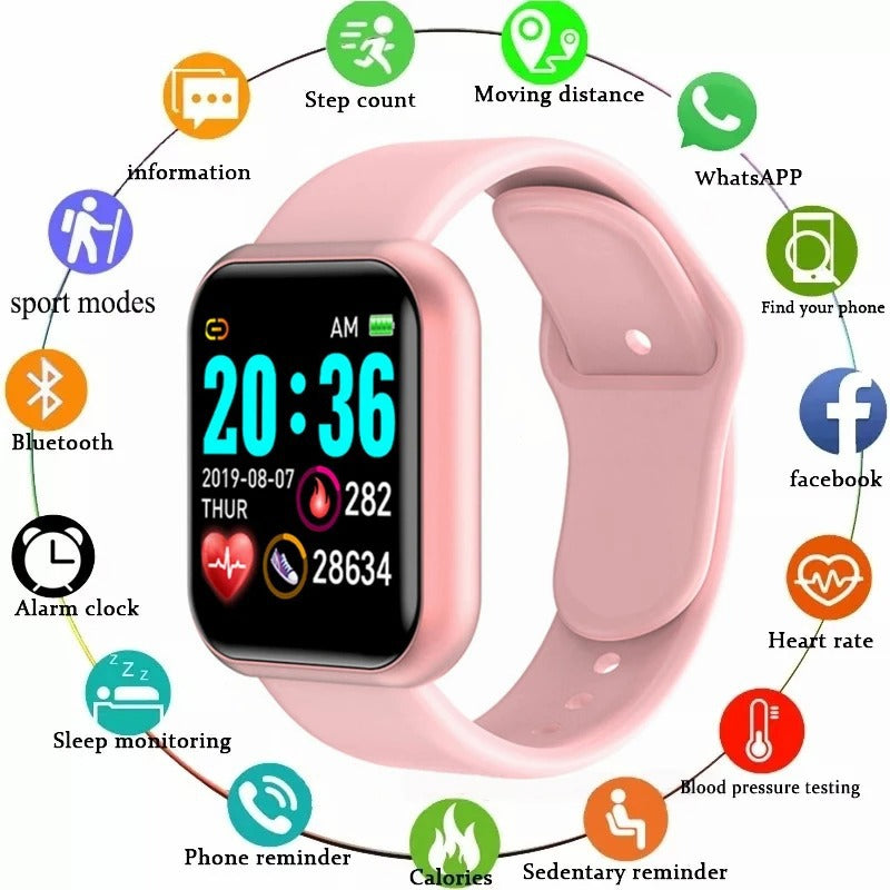 SmartFit Smartwatch con Bluetooth, Fitness Tracker e Monitoraggio del Sonno