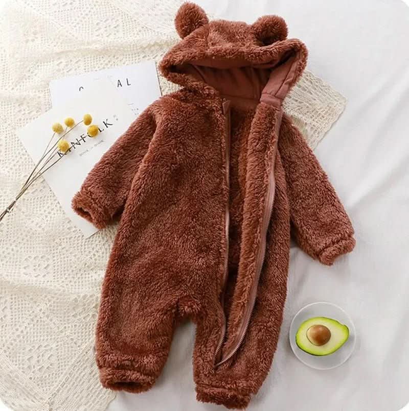 CozyCub Tutina in Flanella - Romper invernale morbido per neonati