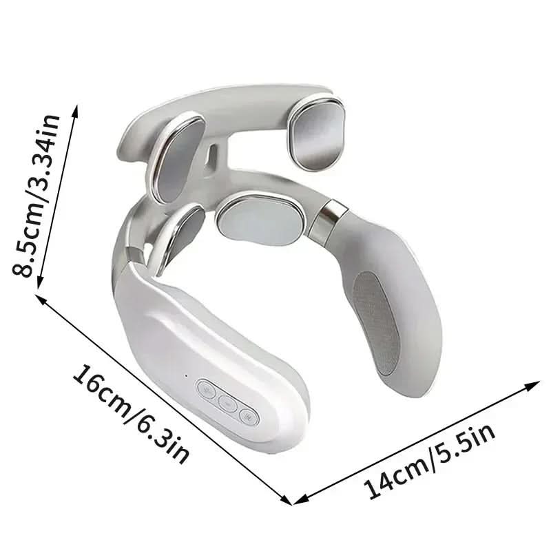 Massaggiatore per il collo di lusso - Massaggiatore per il collo 4-in-1 con calore e vibrazione