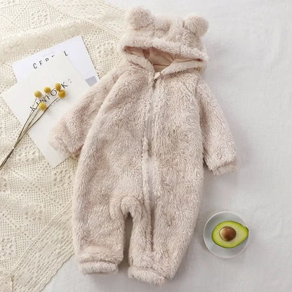 CozyCub Tutina in Flanella - Romper invernale morbido per neonati