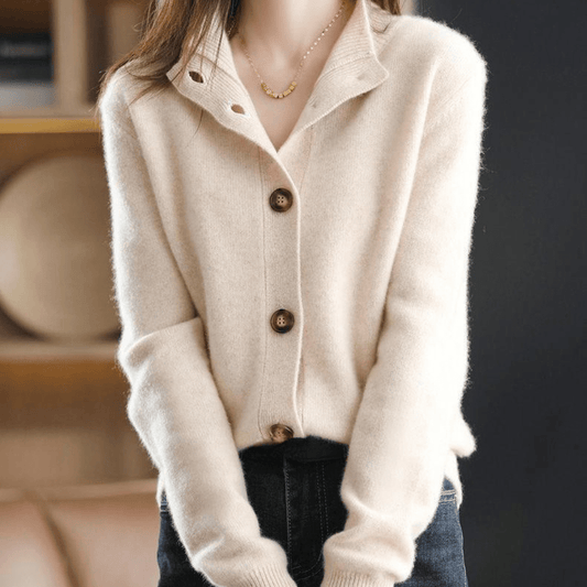 Cardigan Darla in cashmere da donna – Maglione morbido ed elegante con vestibilità confortevole