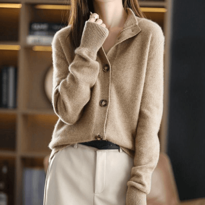 Cardigan Darla in cashmere da donna – Maglione morbido ed elegante con vestibilità confortevole