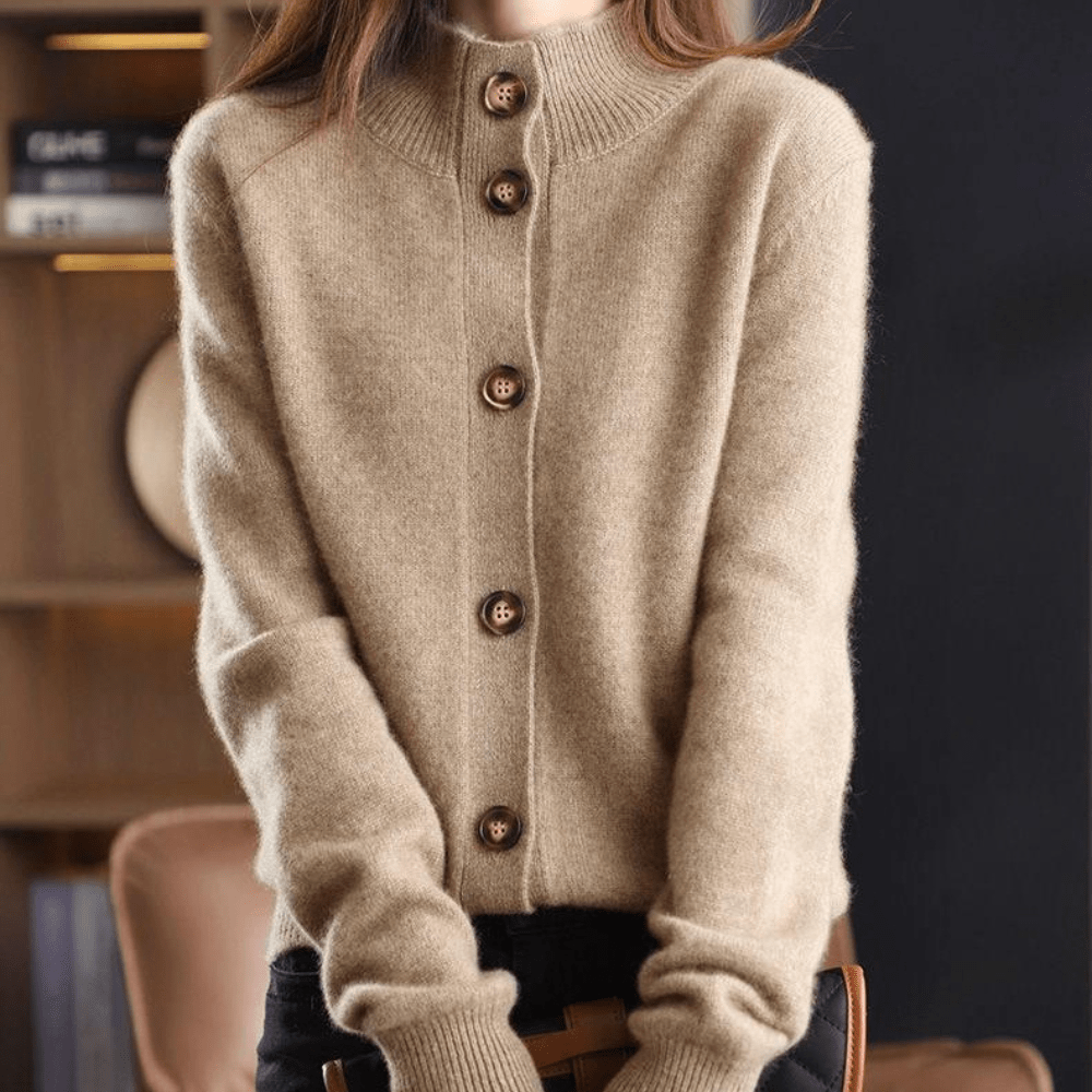 Cardigan Darla in cashmere da donna – Maglione morbido ed elegante con vestibilità confortevole