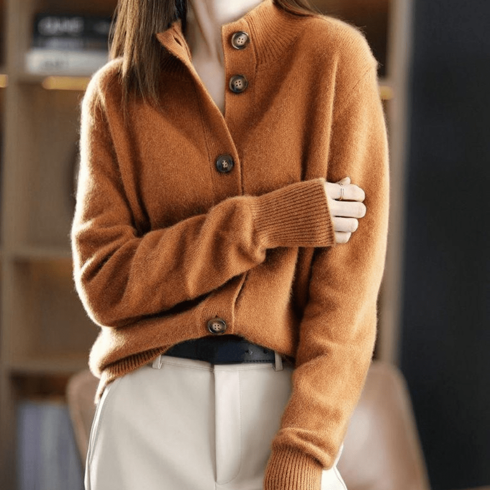 Cardigan Darla in cashmere da donna – Maglione morbido ed elegante con vestibilità confortevole