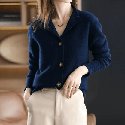Cardigan Darla in cashmere da donna – Maglione morbido ed elegante con vestibilità confortevole