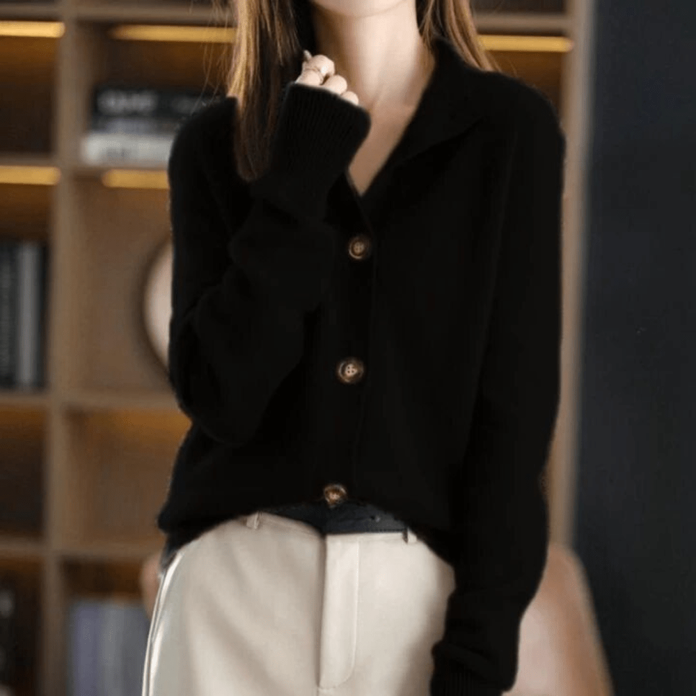 Cardigan Darla in cashmere da donna – Maglione morbido ed elegante con vestibilità confortevole
