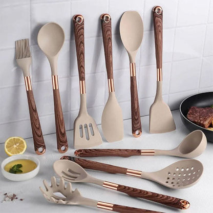 Set di utensili da cucina SiliconeEase - resistente al calore e di stile per ogni cucina