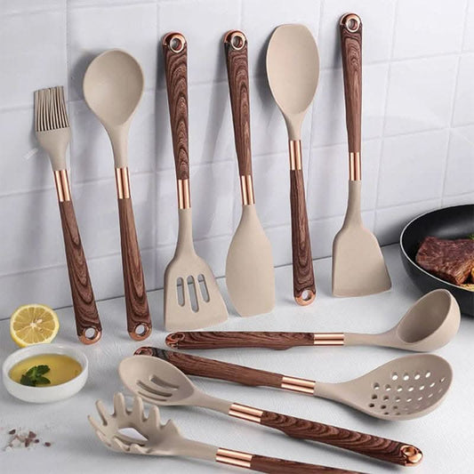 Set di utensili da cucina SiliconeEase - resistente al calore e di stile per ogni cucina