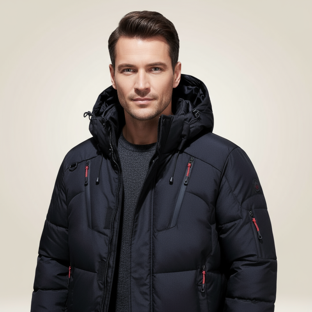 Giacca invernale da uomo Nordfall Parka – Cappotto impermeabile e antivento foderato in pile spesso