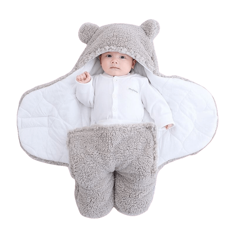 Sacco Nanna Neonato Rassivo™ - Coperta in Pile Orsetto Invernale