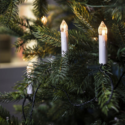 Luci LED bianche calde a candela – Decorazioni natalizie classiche per l'albero