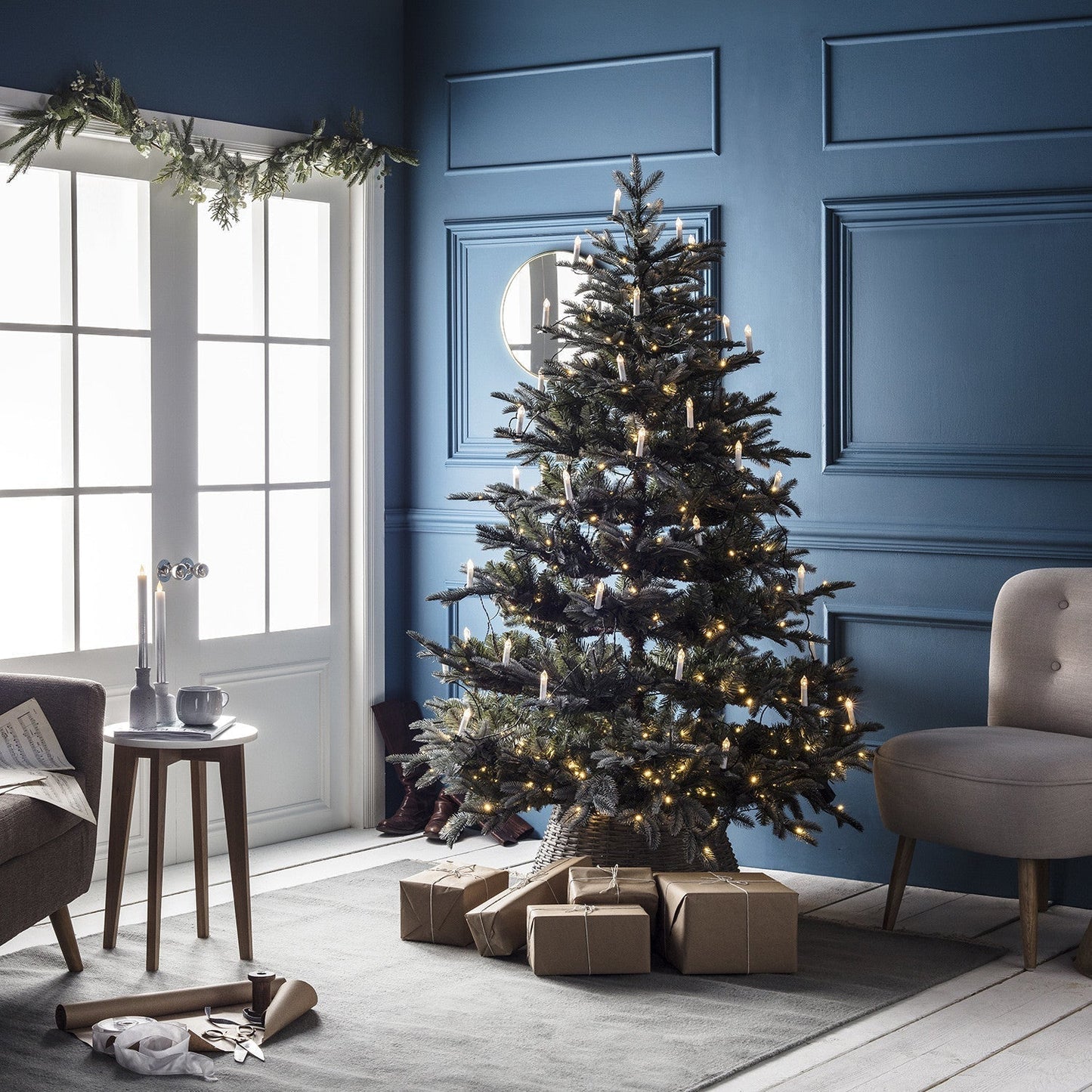 Luci LED bianche calde a candela – Decorazioni natalizie classiche per l'albero